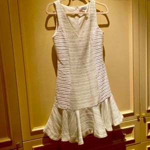 Banana Republic White Tweed Flapper dress